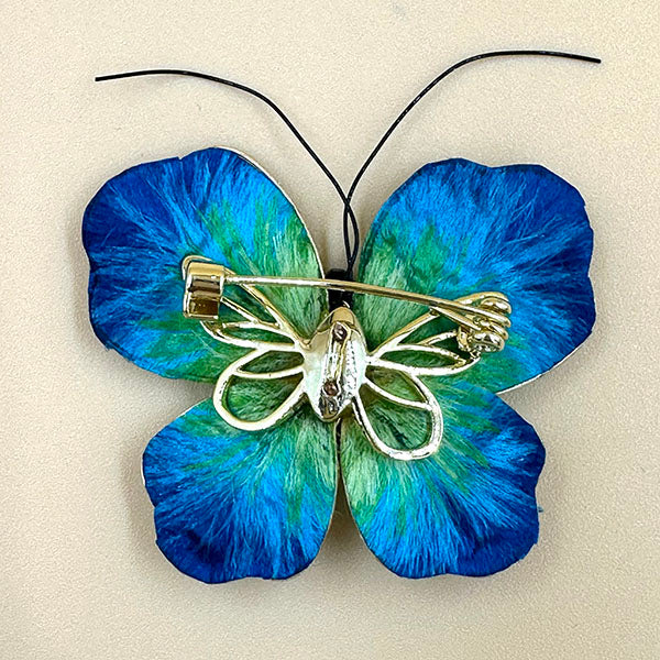 Blue & Green Butterfly Brooch