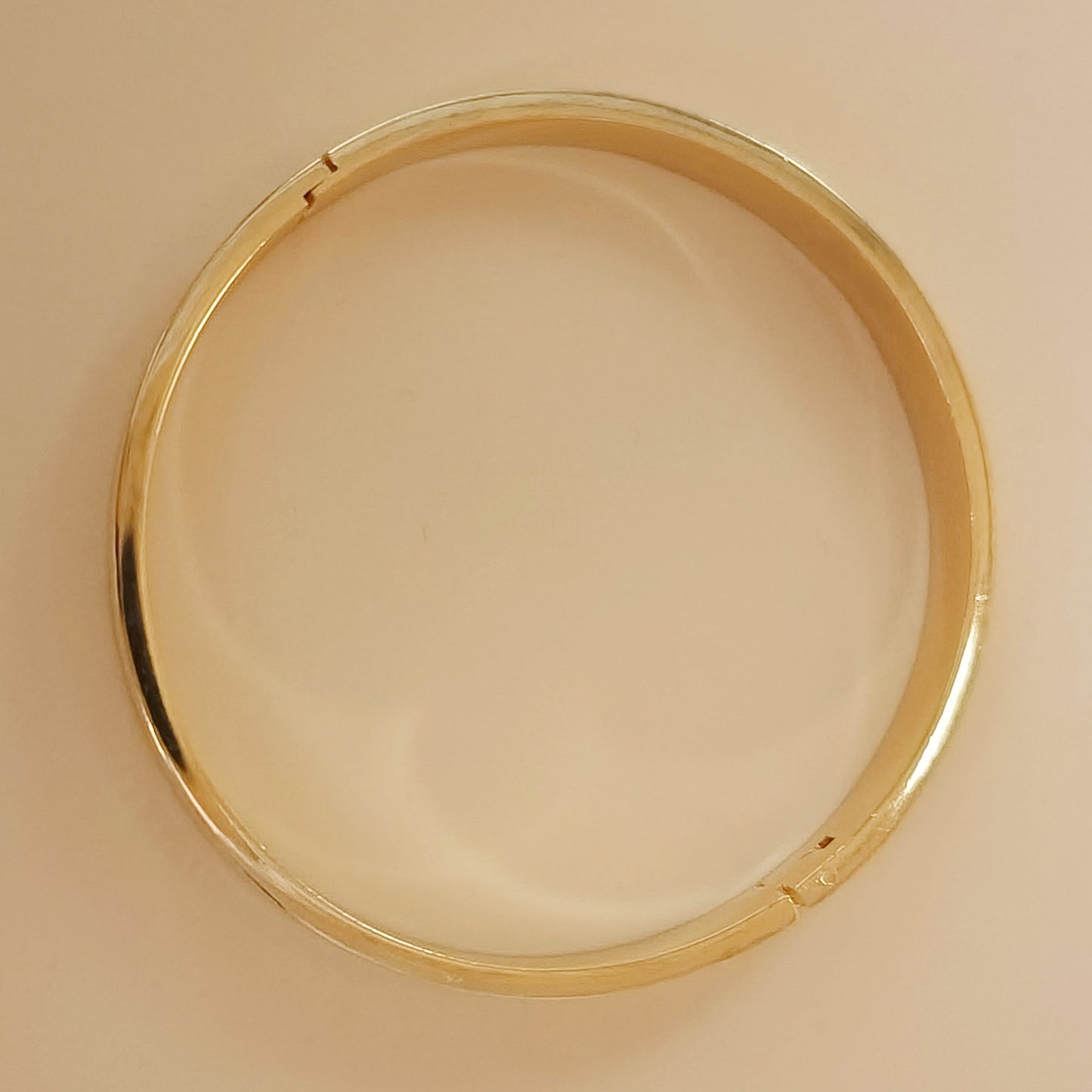 Etched traditional gold plated bangle