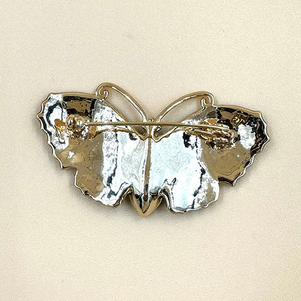 Gemstone Butterfly Brooch – Blue, Red & Green