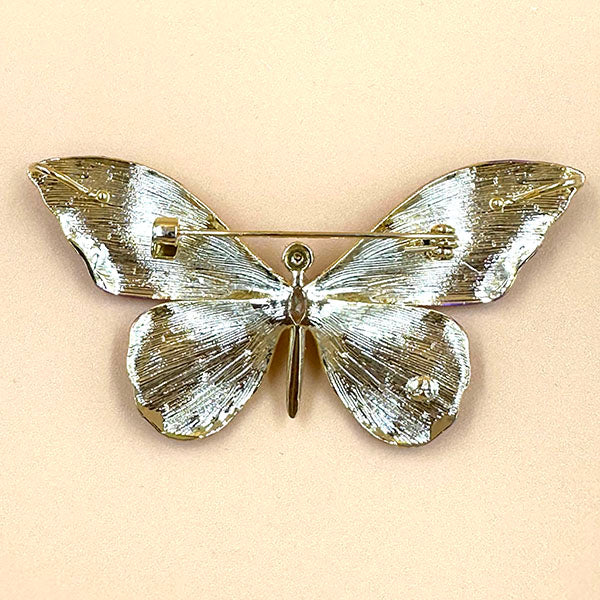 Crystal Butterfly Brooch