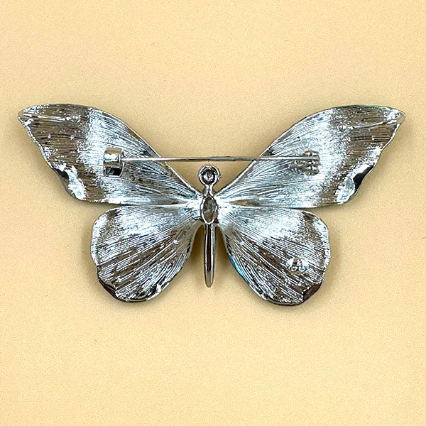 Crystal Butterfly Brooch