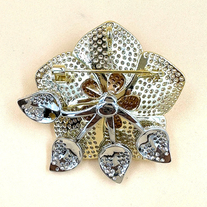 Luxury Rose Crystal Brooch