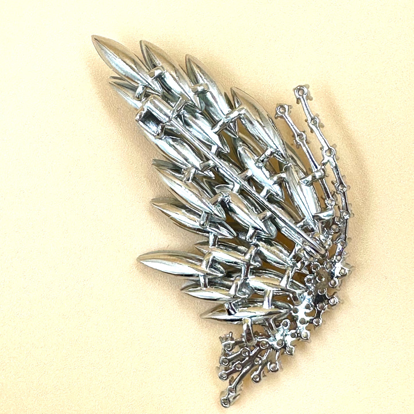 Crystal Butterfly Wing Brooch