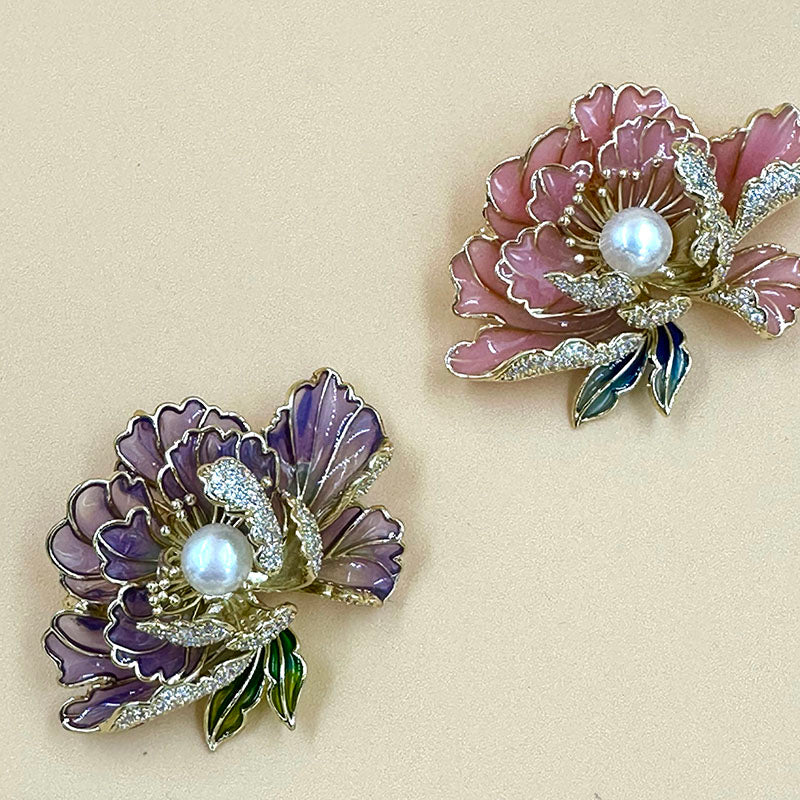 Enchanted Blossom Pearl Brooch 2 colours