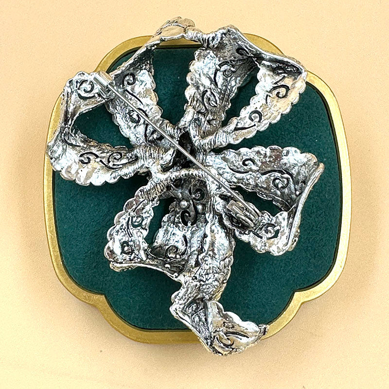 Vintage Filigree Bow Brooch 2 colours