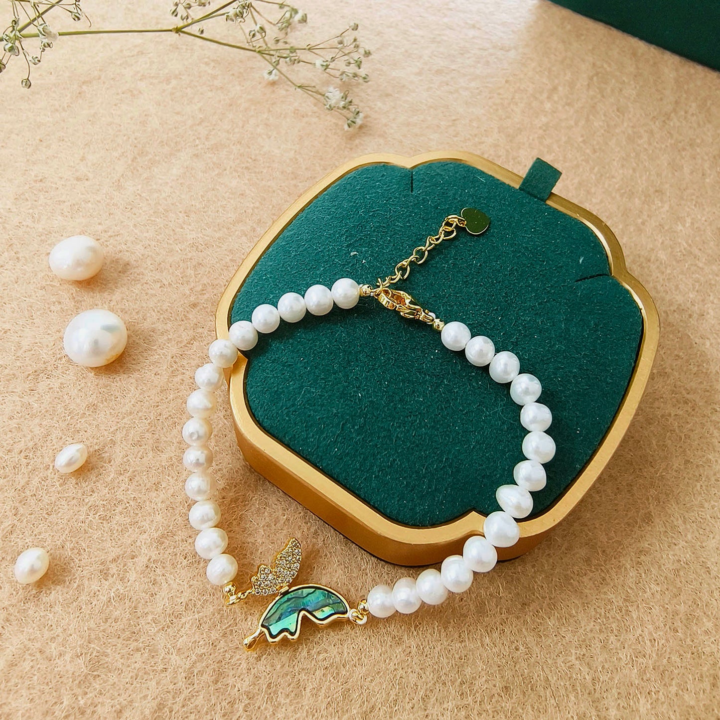 Butterfly Fresh Water Pearl Bracelet
