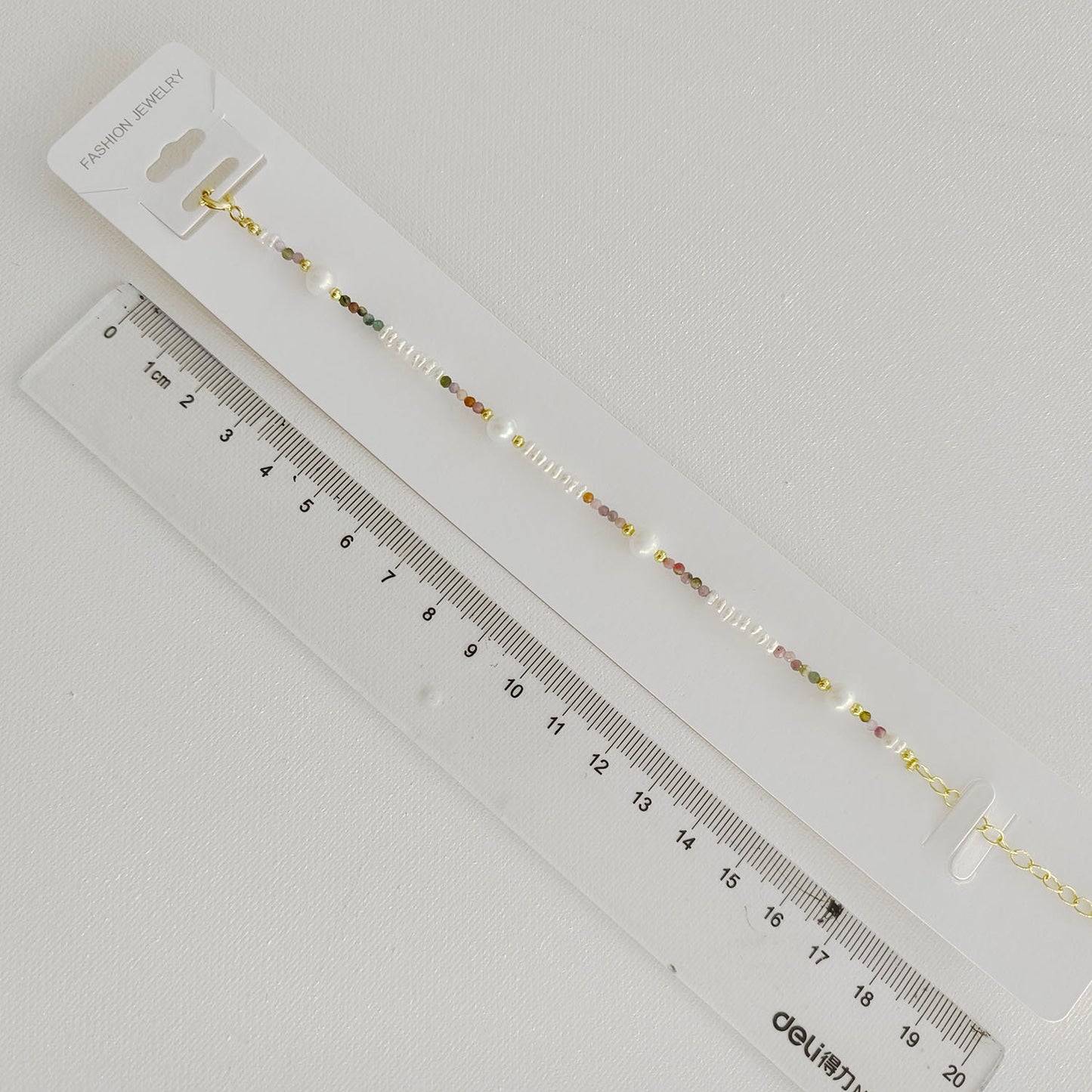 Tourmaline & Fresh Water Pearl Adjustable Bracelet