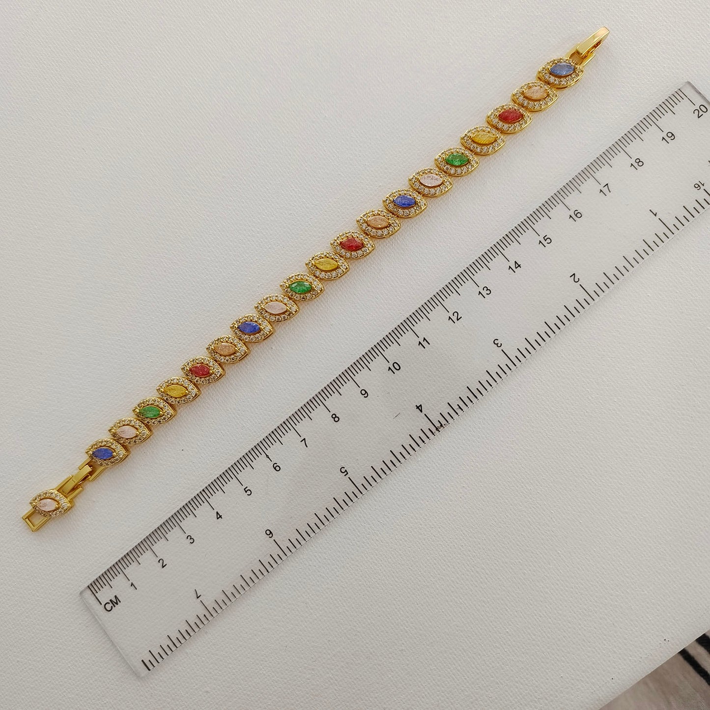 Multicolor Crystal Tennis Bracelet