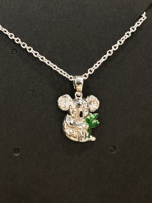 Koala souvenir pendant necklace