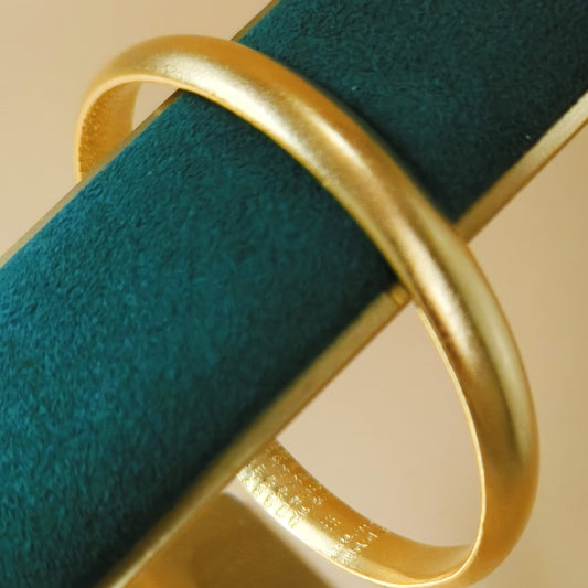Simple Plain Gold Plated Bangle