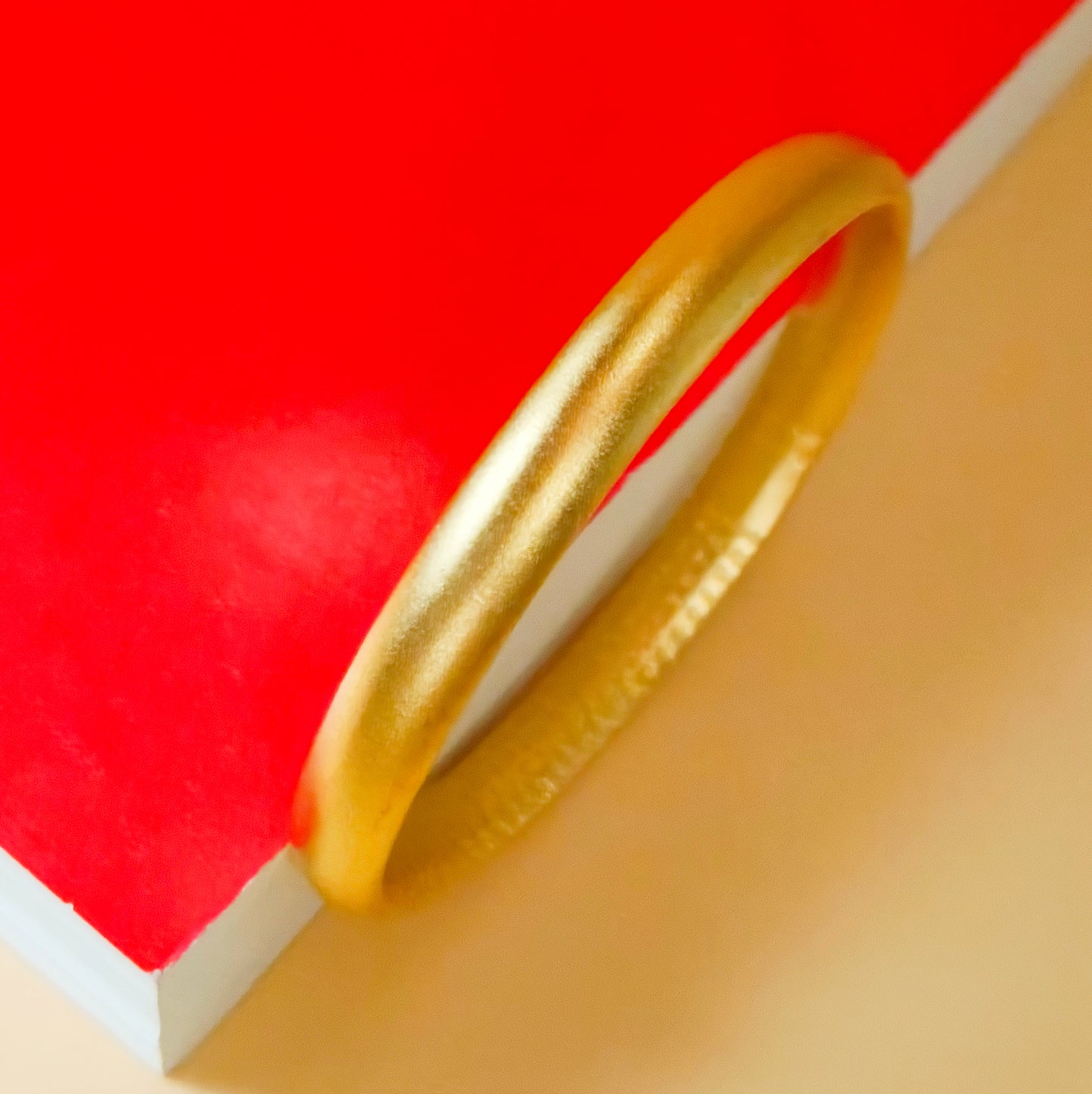 Simple Plain Gold Plated Bangle