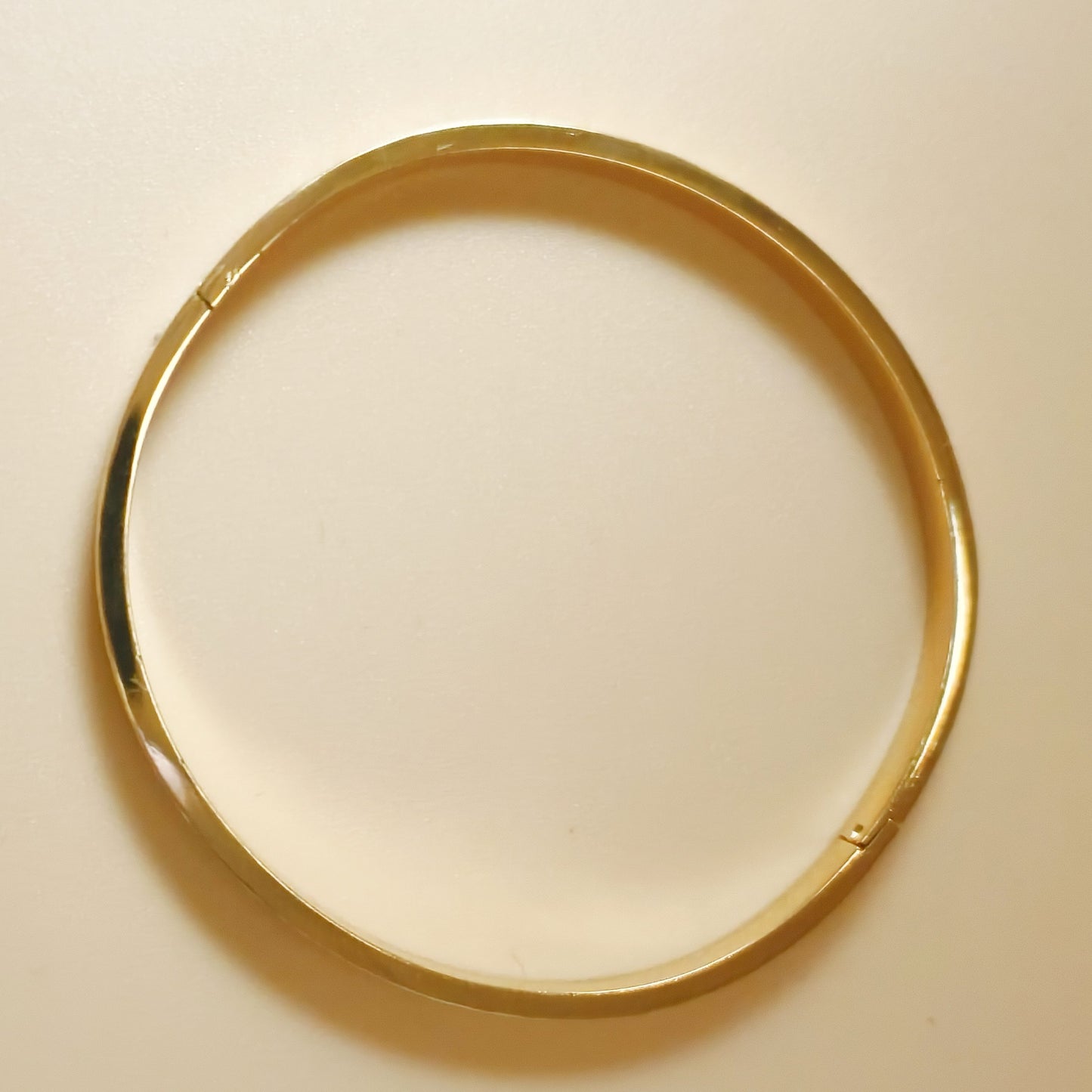 Textured gold plated bangle