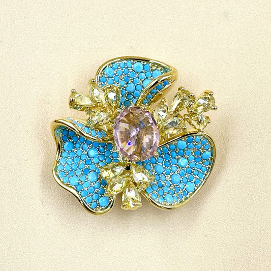 Magnetic Floral Brooch 900028