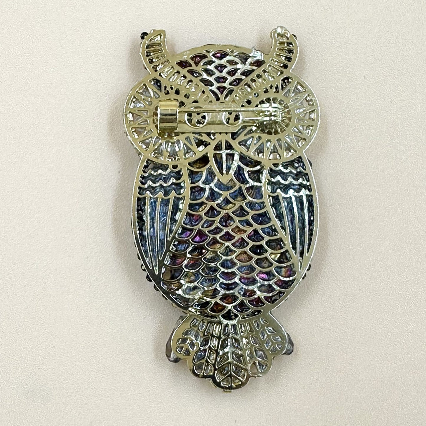 Owl brooch 2 colours