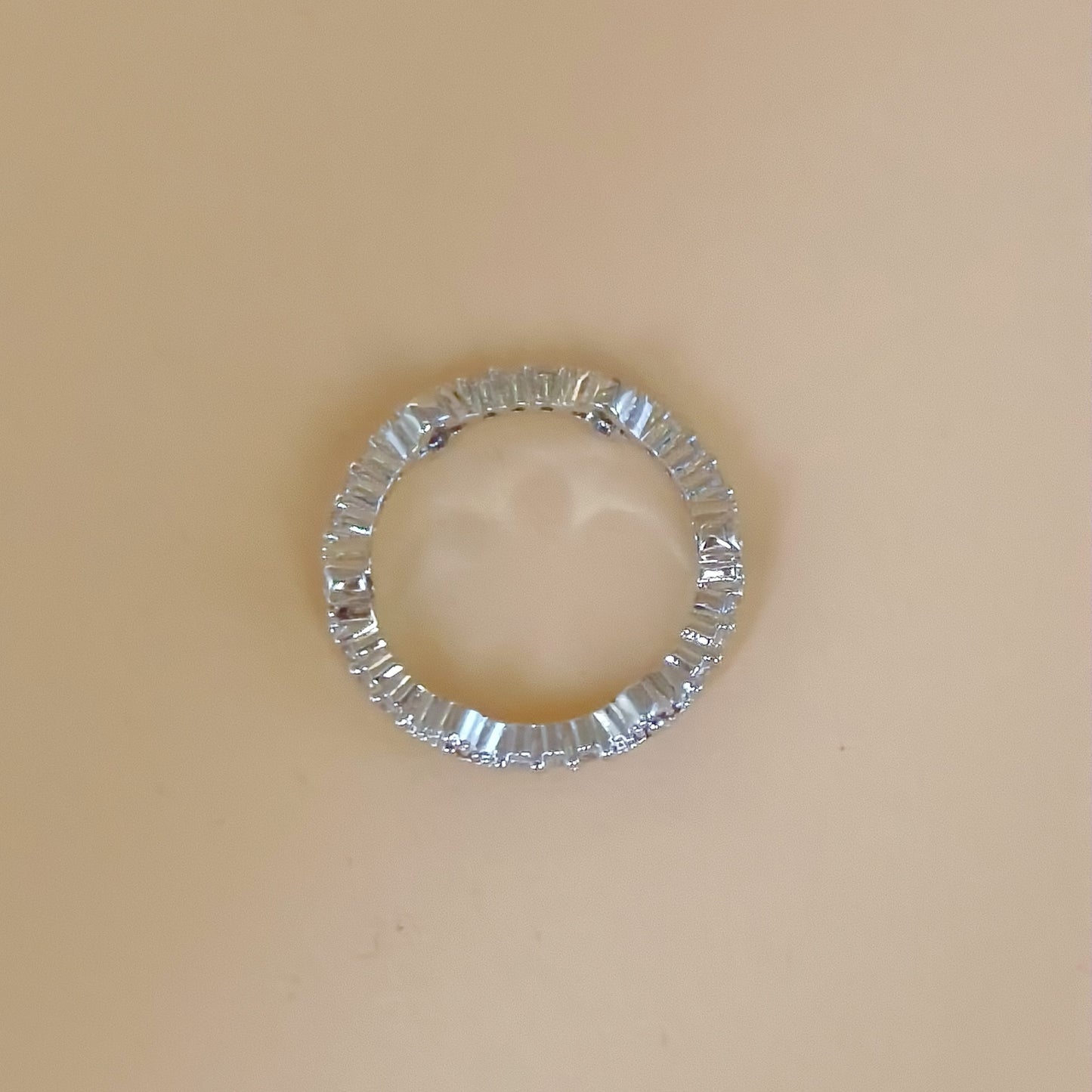 Cubic Zirconia Eternity Ring