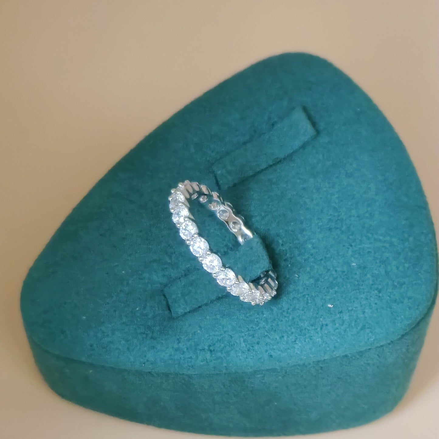 Cubic Zirconia Eternity Ring