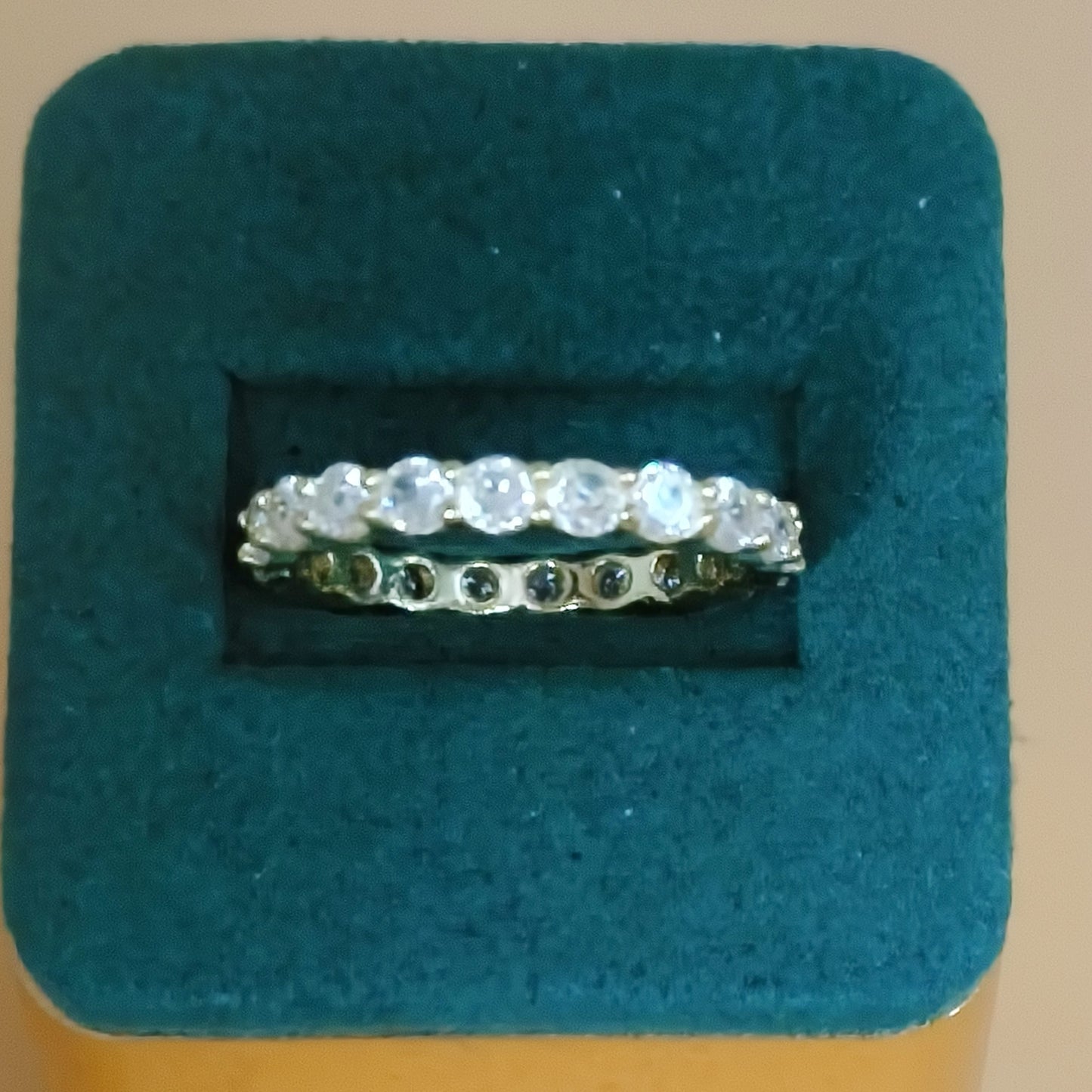 Cubic Zirconia Eternity Ring