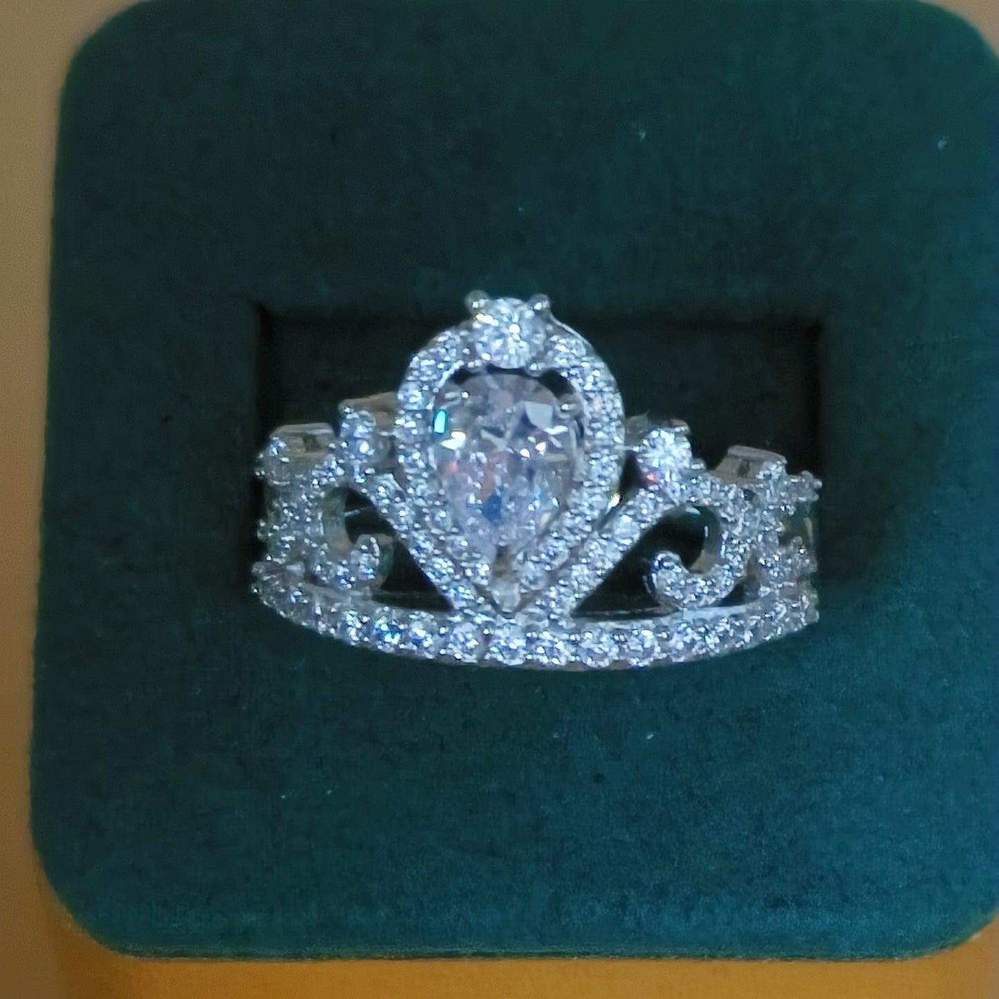 Cubic Zirconia Tiara Ring