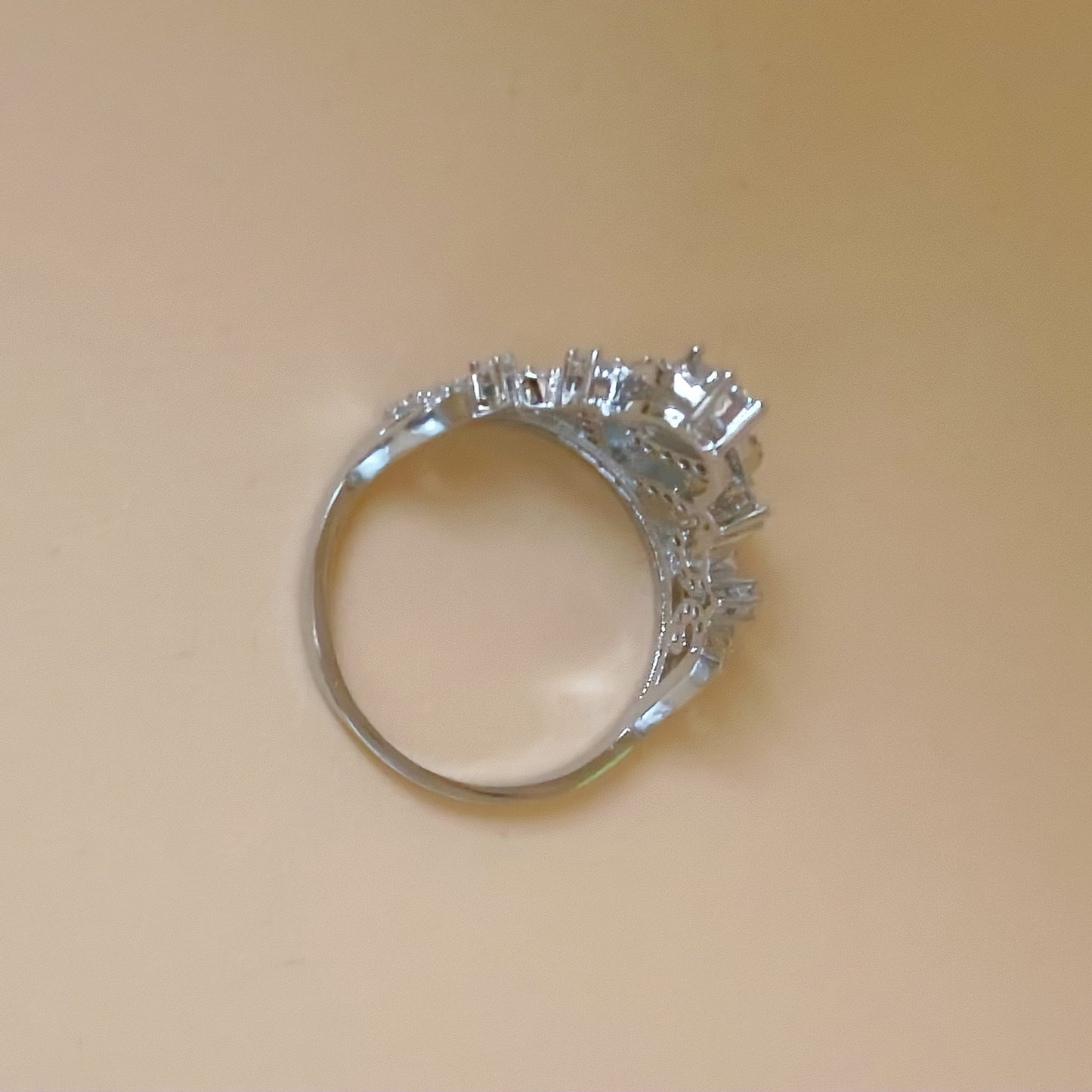 Cubic Zirconia Tiara Ring
