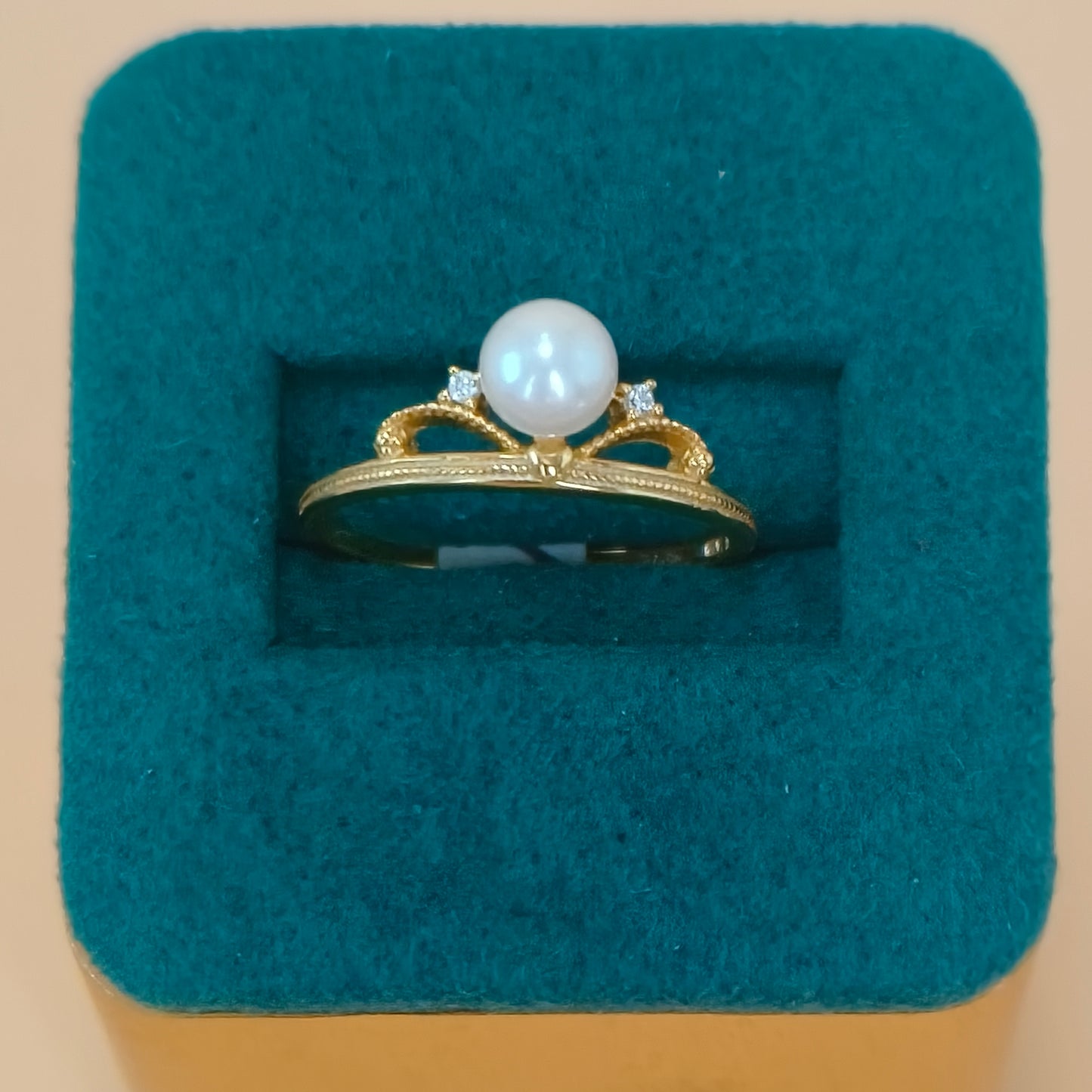 Freshwater Pearl Tiara Elegance Ring- rp13